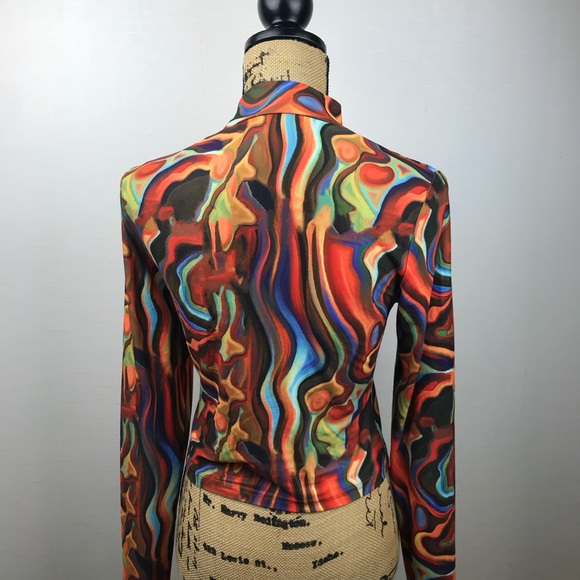 Funky 70’s Top Shein - Picture 7 of 8